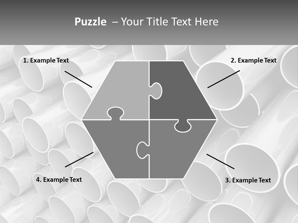 A Large Stack Of Steel Pipes Powerpoint Template PowerPoint Template