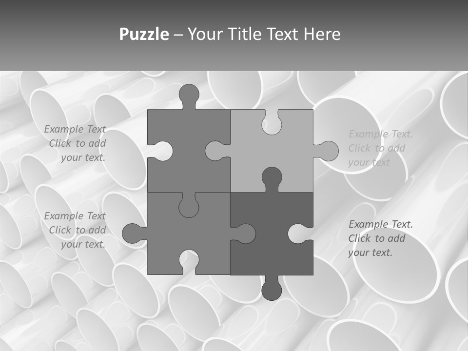 A Large Stack Of Steel Pipes Powerpoint Template PowerPoint Template