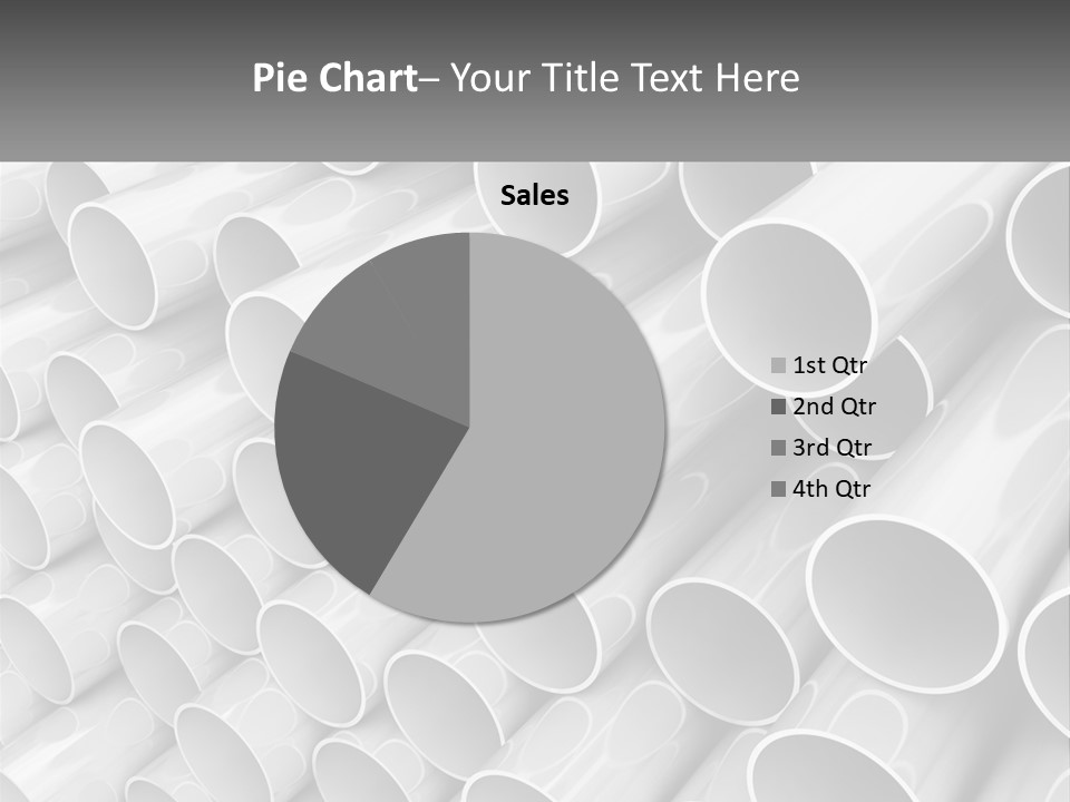 A Large Stack Of Steel Pipes Powerpoint Template PowerPoint Template