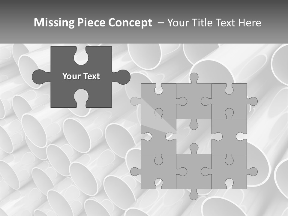 A Large Stack Of Steel Pipes Powerpoint Template PowerPoint Template