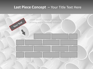 A Large Stack Of Steel Pipes Powerpoint Template PowerPoint Template
