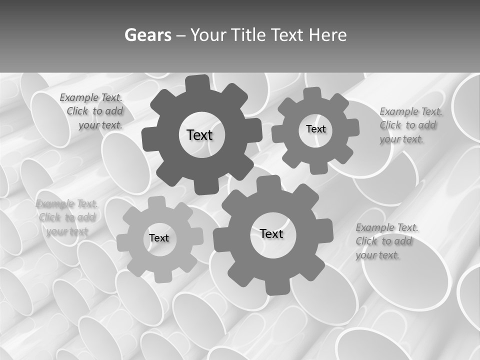 A Large Stack Of Steel Pipes Powerpoint Template PowerPoint Template