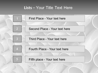 A Large Stack Of Steel Pipes Powerpoint Template PowerPoint Template