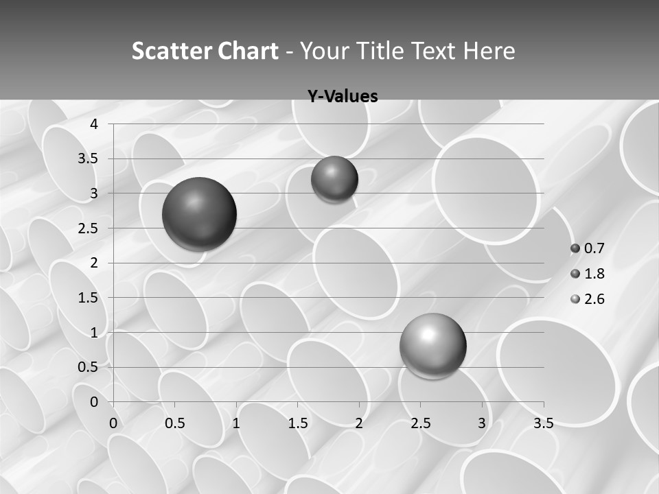 A Large Stack Of Steel Pipes Powerpoint Template PowerPoint Template