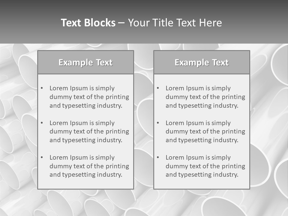 A Large Stack Of Steel Pipes Powerpoint Template PowerPoint Template