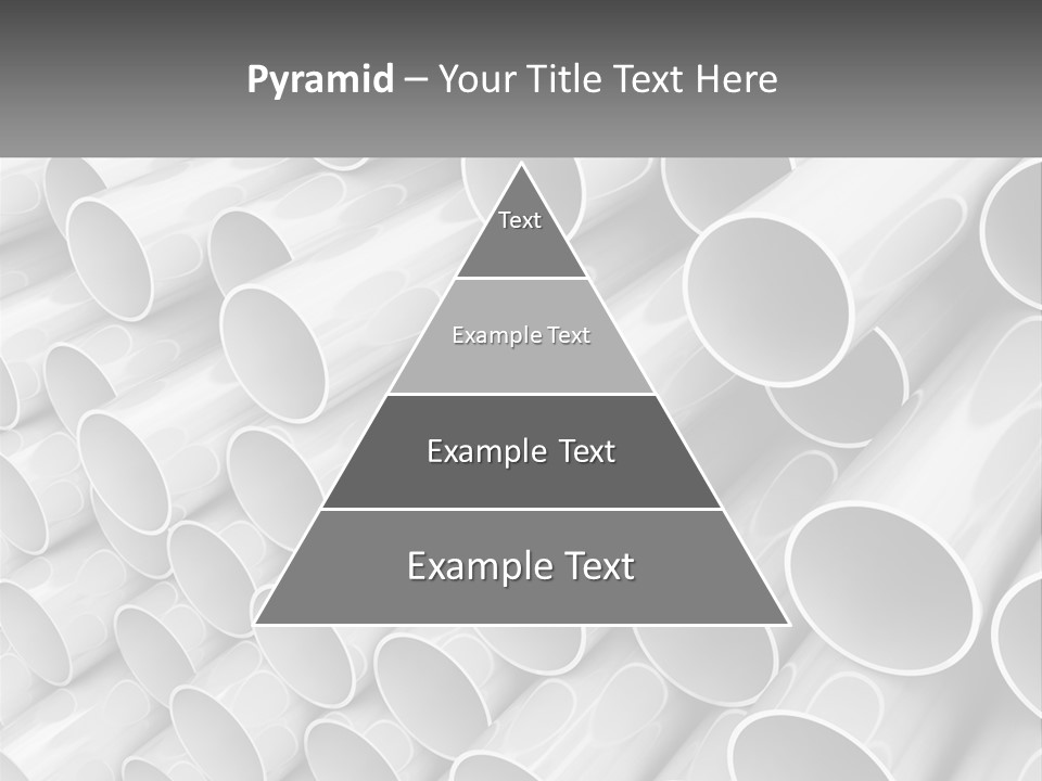 A Large Stack Of Steel Pipes Powerpoint Template PowerPoint Template