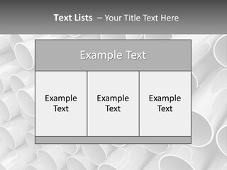 A Large Stack Of Steel Pipes Powerpoint Template PowerPoint Template