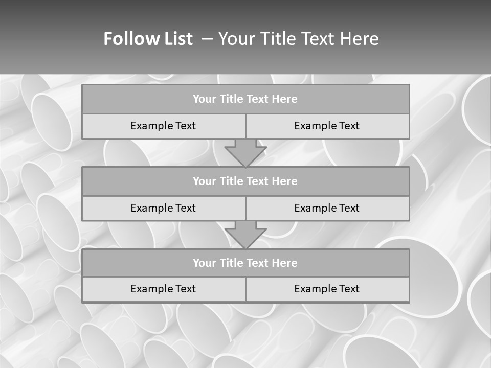 A Large Stack Of Steel Pipes Powerpoint Template PowerPoint Template