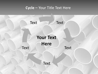 A Large Stack Of Steel Pipes Powerpoint Template PowerPoint Template