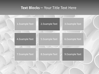 A Large Stack Of Steel Pipes Powerpoint Template PowerPoint Template