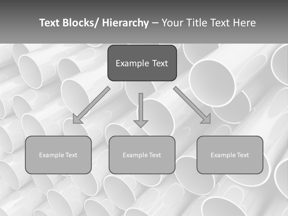 A Large Stack Of Steel Pipes Powerpoint Template PowerPoint Template