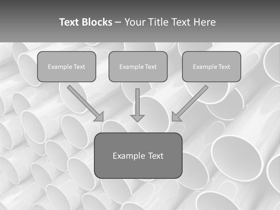 A Large Stack Of Steel Pipes Powerpoint Template PowerPoint Template