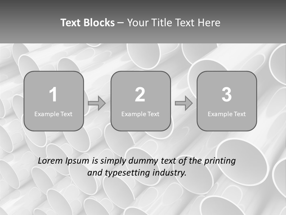 A Large Stack Of Steel Pipes Powerpoint Template PowerPoint Template