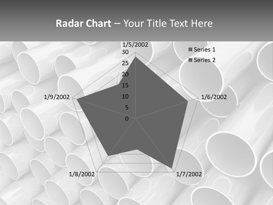 A Large Stack Of Steel Pipes Powerpoint Template PowerPoint Template