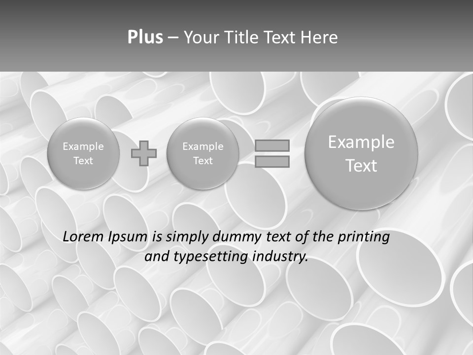A Large Stack Of Steel Pipes Powerpoint Template PowerPoint Template