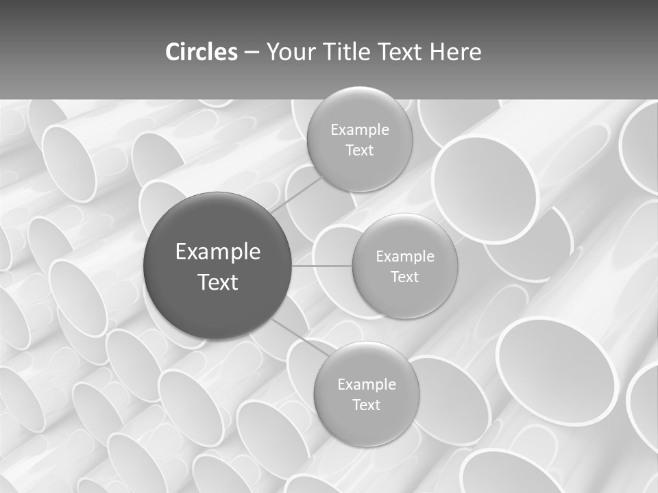 A Large Stack Of Steel Pipes Powerpoint Template PowerPoint Template