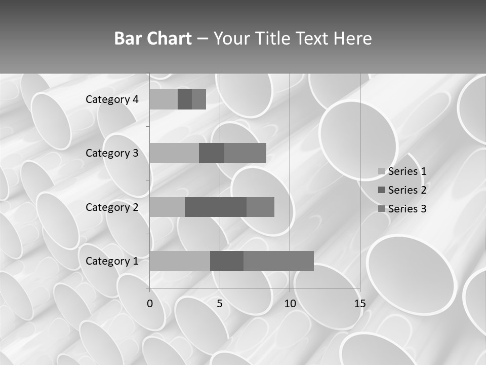 A Large Stack Of Steel Pipes Powerpoint Template PowerPoint Template