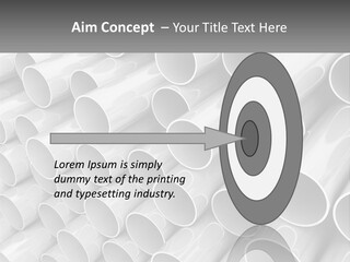 A Large Stack Of Steel Pipes Powerpoint Template PowerPoint Template