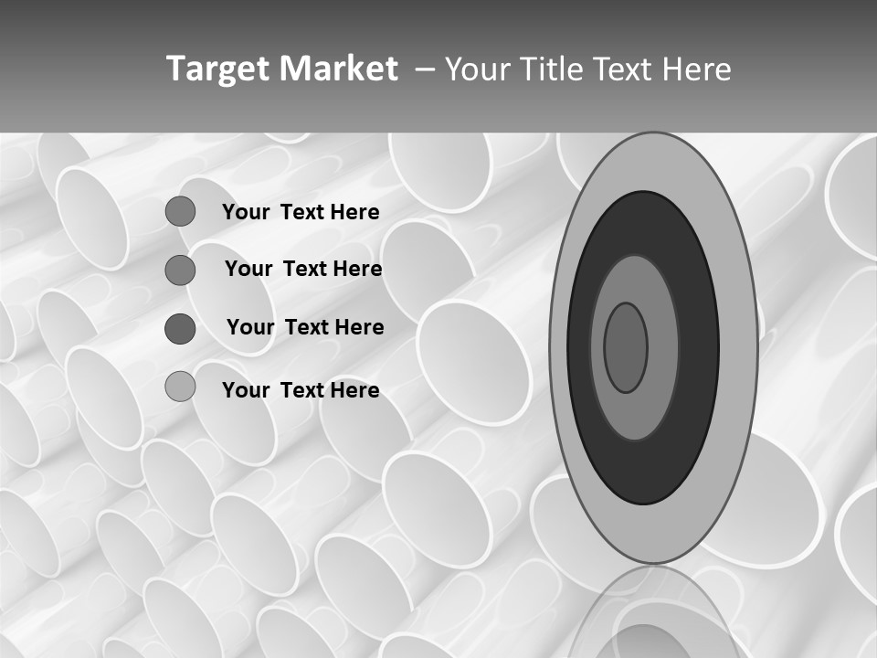 A Large Stack Of Steel Pipes Powerpoint Template PowerPoint Template