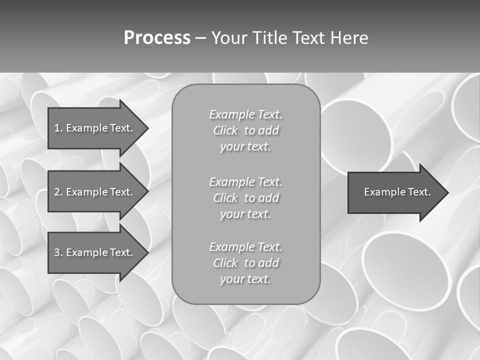 A Large Stack Of Steel Pipes Powerpoint Template PowerPoint Template