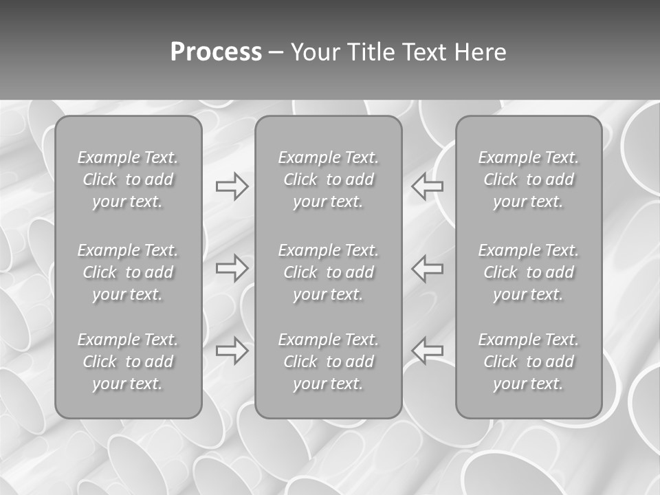 A Large Stack Of Steel Pipes Powerpoint Template PowerPoint Template