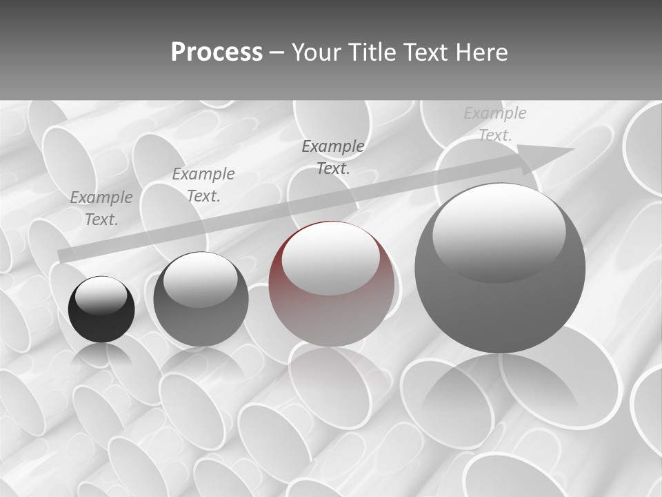 A Large Stack Of Steel Pipes Powerpoint Template PowerPoint Template