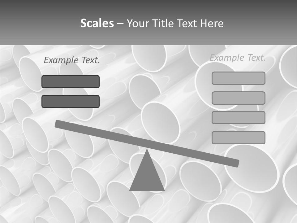 A Large Stack Of Steel Pipes Powerpoint Template PowerPoint Template