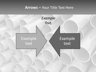 A Large Stack Of Steel Pipes Powerpoint Template PowerPoint Template