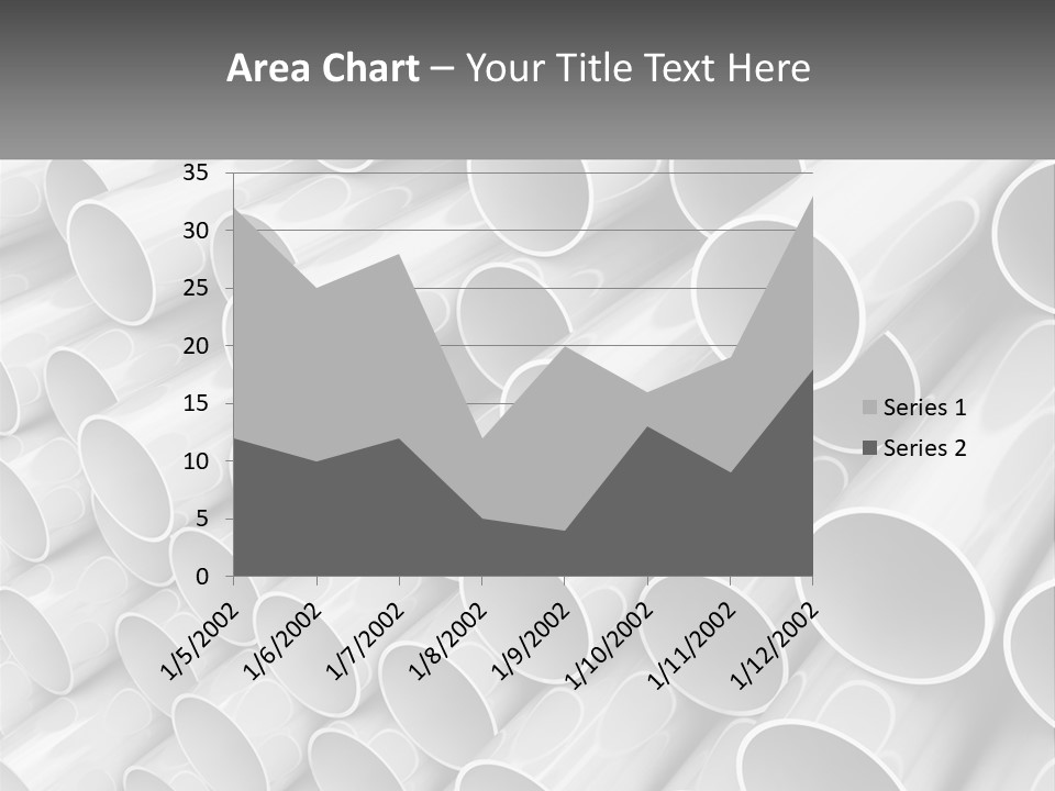 A Large Stack Of Steel Pipes Powerpoint Template PowerPoint Template