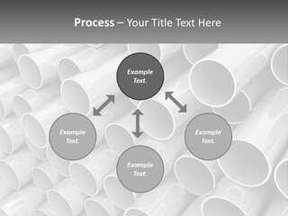 A Large Stack Of Steel Pipes Powerpoint Template PowerPoint Template