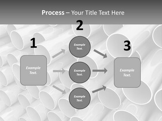 A Large Stack Of Steel Pipes Powerpoint Template PowerPoint Template