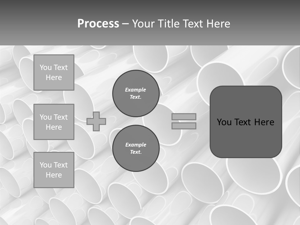 A Large Stack Of Steel Pipes Powerpoint Template PowerPoint Template