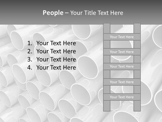 A Large Stack Of Steel Pipes Powerpoint Template PowerPoint Template