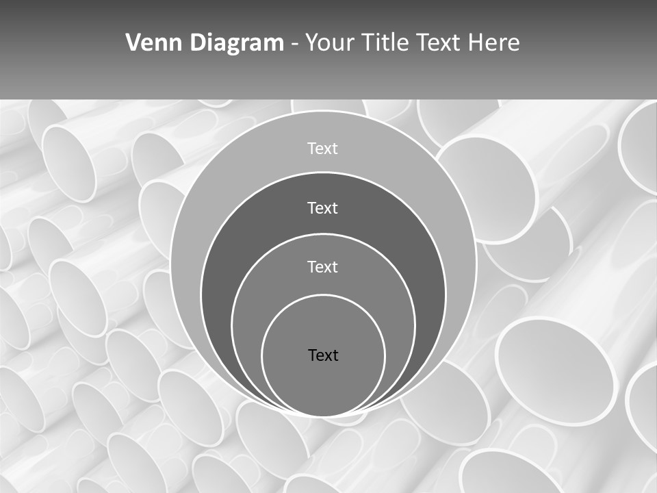A Large Stack Of Steel Pipes Powerpoint Template PowerPoint Template