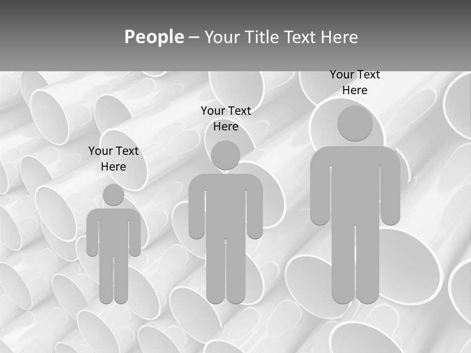 A Large Stack Of Steel Pipes Powerpoint Template PowerPoint Template