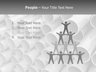 A Large Stack Of Steel Pipes Powerpoint Template PowerPoint Template