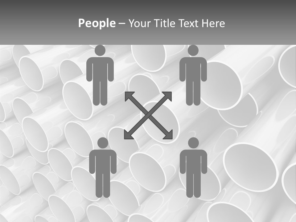 A Large Stack Of Steel Pipes Powerpoint Template PowerPoint Template