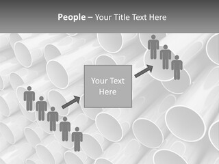A Large Stack Of Steel Pipes Powerpoint Template PowerPoint Template