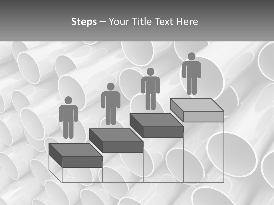 A Large Stack Of Steel Pipes Powerpoint Template PowerPoint Template