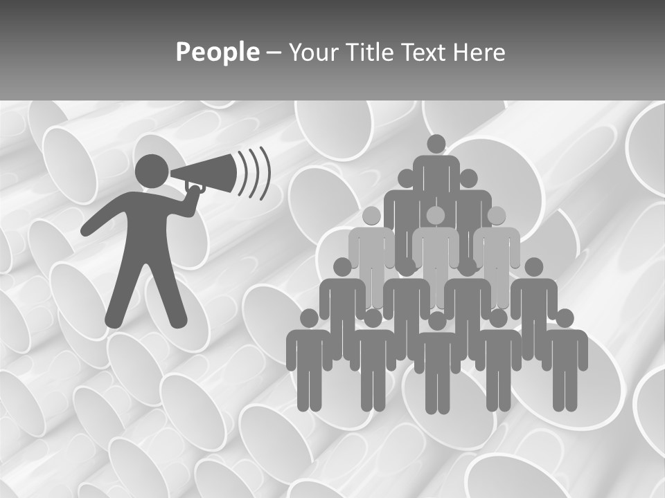 A Large Stack Of Steel Pipes Powerpoint Template PowerPoint Template