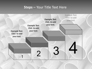 A Large Stack Of Steel Pipes Powerpoint Template PowerPoint Template
