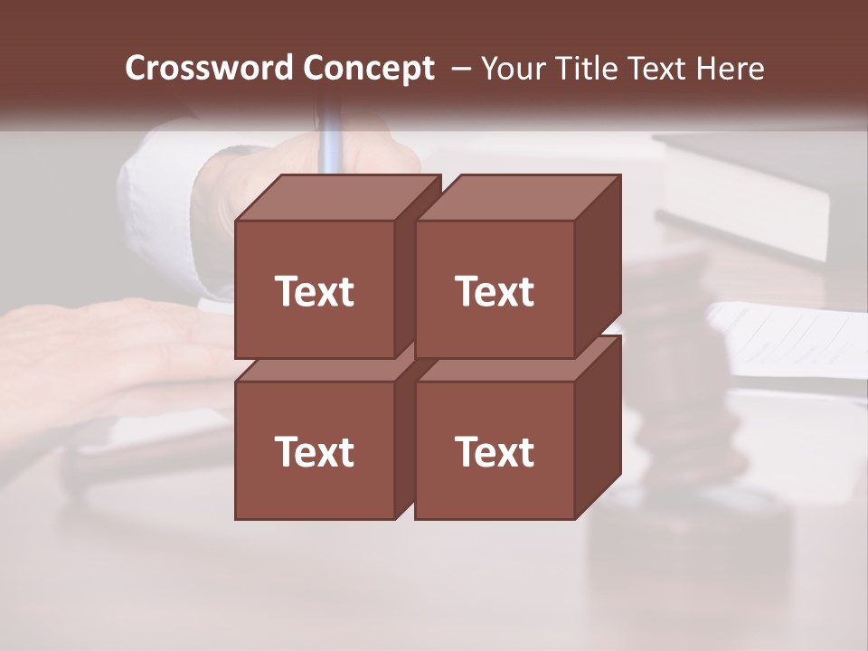 A Person Signing A Document On A Desk PowerPoint Template
