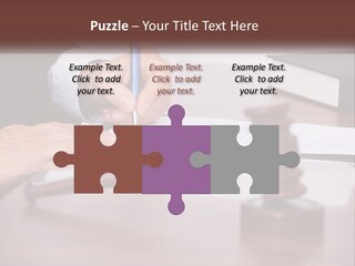 A Person Signing A Document On A Desk PowerPoint Template