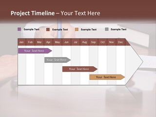 A Person Signing A Document On A Desk PowerPoint Template