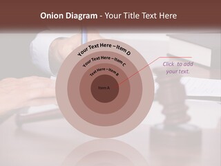 A Person Signing A Document On A Desk PowerPoint Template