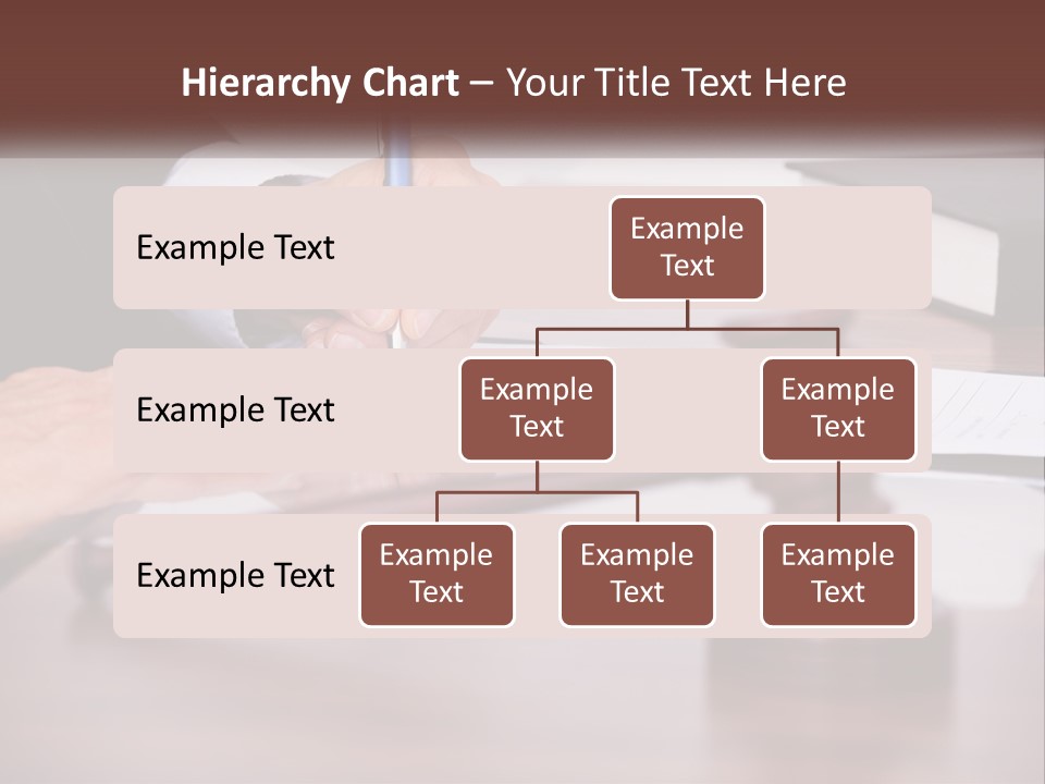 A Person Signing A Document On A Desk PowerPoint Template