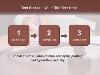 A Person Signing A Document On A Desk PowerPoint Template