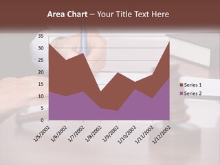 A Person Signing A Document On A Desk PowerPoint Template