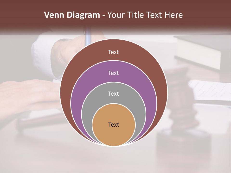 A Person Signing A Document On A Desk PowerPoint Template