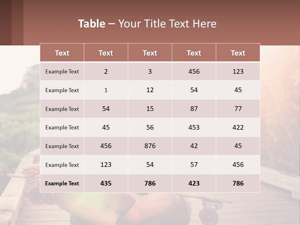 A Woman Sitting On A Bench With A Skateboard PowerPoint Template